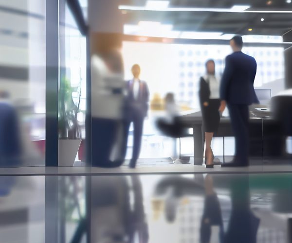Ambiente empresarial difuminado